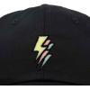 imageDALIX Lightning Embroidered Bolt Dad Hat Cotton Baseball Cap Adjustable MensBlack