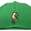 imageDALIX Lightning Embroidered Bolt Dad Hat Cotton Baseball Cap Adjustable MensKelly Green