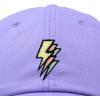 imageDALIX Lightning Embroidered Bolt Dad Hat Cotton Baseball Cap Adjustable MensLavender