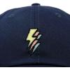 imageDALIX Lightning Embroidered Bolt Dad Hat Cotton Baseball Cap Adjustable MensNavy Blue