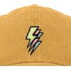 imageDALIX Lightning Embroidered Bolt Dad Hat Cotton Baseball Cap Adjustable MensWashed Gold