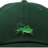 imageNature Outdoors Grasshopper Baseball Cap Embroidered HatDark Green