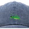 imageNature Outdoors Grasshopper Baseball Cap Embroidered HatWashed Navy Blue