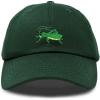 imageNature Outdoors Grasshopper Baseball Cap Embroidered HatDark Green