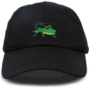 imageNature Outdoors Grasshopper Baseball Cap Embroidered HatBlack