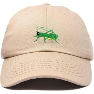 imageNature Outdoors Grasshopper Baseball Cap Embroidered HatKhaki