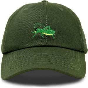 imageNature Outdoors Grasshopper Baseball Cap Embroidered HatOlive