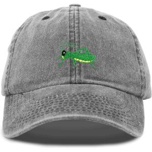 imageNature Outdoors Grasshopper Baseball Cap Embroidered HatWashed Black