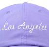 imageDALIX Los Angeles Embroidered Cotton Dad Cap Summer LA Baseball HatLavender