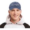 imageDALIX Los Angeles Embroidered Cotton Dad Cap Summer LA Baseball HatWashed Navy Blue