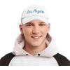 imageDALIX Los Angeles Embroidered Cotton Dad Cap Summer LA Baseball HatWhite
