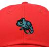 imageDALIX Chameleon Cap Embroidered Mens Cotton Dad Hat Baseball HatRed