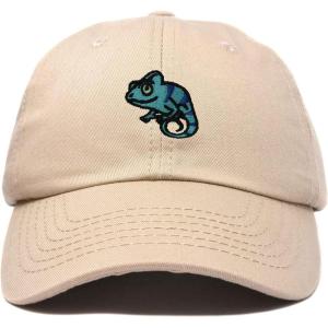 imageDALIX Chameleon Cap Embroidered Mens Cotton Dad Hat Baseball HatKhaki