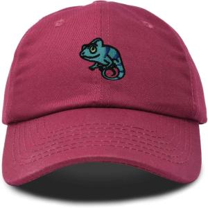 imageDALIX Chameleon Cap Embroidered Mens Cotton Dad Hat Baseball HatMaroon