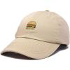 imageDALIX Hamburger Hat Cheeseburger Dad Baseball Cap GiftKhaki