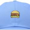 imageDALIX Hamburger Hat Cheeseburger Dad Baseball Cap GiftLight Blue