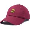 imageDALIX Hamburger Hat Cheeseburger Dad Baseball Cap GiftMaroon