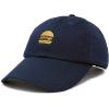 imageDALIX Hamburger Hat Cheeseburger Dad Baseball Cap GiftNavy Blue