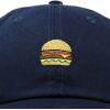 imageDALIX Hamburger Hat Cheeseburger Dad Baseball Cap GiftNavy Blue