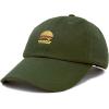 imageDALIX Hamburger Hat Cheeseburger Dad Baseball Cap GiftOlive