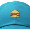 imageDALIX Hamburger Hat Cheeseburger Dad Baseball Cap GiftTeal