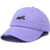 imageDALIX Jet Fighter Embroidered Cap Cotton Baseball Hat Airplane Jet MenLavender