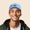 imageDALIX Jet Fighter Embroidered Cap Cotton Baseball Hat Airplane Jet MenLight Blue