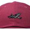 imageDALIX Jet Fighter Embroidered Cap Cotton Baseball Hat Airplane Jet MenMaroon