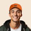 imageDALIX Jet Fighter Embroidered Cap Cotton Baseball Hat Airplane Jet MenOrange