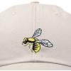 imageNature Wasp Hat Mens Womens Embroidered Baseball CapBeige