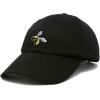 imageNature Wasp Hat Mens Womens Embroidered Baseball CapBlack