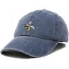 imageNature Wasp Hat Mens Womens Embroidered Baseball CapWashed Navy Blue