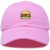 imageDALIX Hamburger Hat Cheeseburger Dad Baseball Cap GiftLight Pink