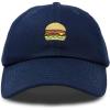 imageDALIX Hamburger Hat Cheeseburger Dad Baseball Cap GiftNavy Blue