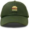 imageDALIX Hamburger Hat Cheeseburger Dad Baseball Cap GiftOlive