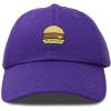 imageDALIX Hamburger Hat Cheeseburger Dad Baseball Cap GiftPurple