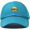 imageDALIX Hamburger Hat Cheeseburger Dad Baseball Cap GiftTeal