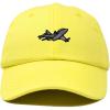 imageDALIX Jet Fighter Embroidered Cap Cotton Baseball Hat Airplane Jet MenYellow