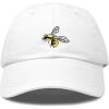imageNature Wasp Hat Mens Womens Embroidered Baseball CapWhite