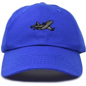 imageDALIX Jet Fighter Embroidered Cap Cotton Baseball Hat Airplane Jet MenRoyal Blue