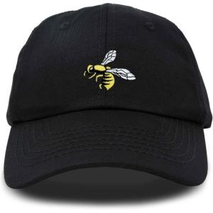 imageNature Wasp Hat Mens Womens Embroidered Baseball CapBlack