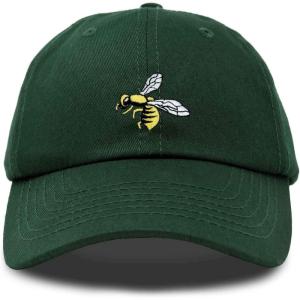 imageNature Wasp Hat Mens Womens Embroidered Baseball CapDark Green