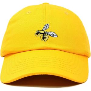 imageNature Wasp Hat Mens Womens Embroidered Baseball CapGold