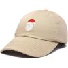 imageDALIX Urban Santa Hat Mens Womens Baseball CapKhaki