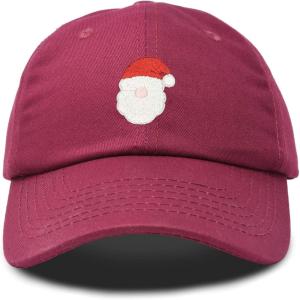 imageDALIX Urban Santa Hat Mens Womens Baseball CapMaroon