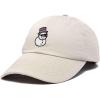 imageDALIX Embroidered Frosty Life Baseball Dad CapBeige