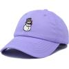 imageDALIX Embroidered Frosty Life Baseball Dad CapLavender