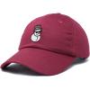 imageDALIX Embroidered Frosty Life Baseball Dad CapMaroon