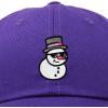 imageDALIX Embroidered Frosty Life Baseball Dad CapPurple