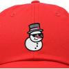 imageDALIX Embroidered Frosty Life Baseball Dad CapRed